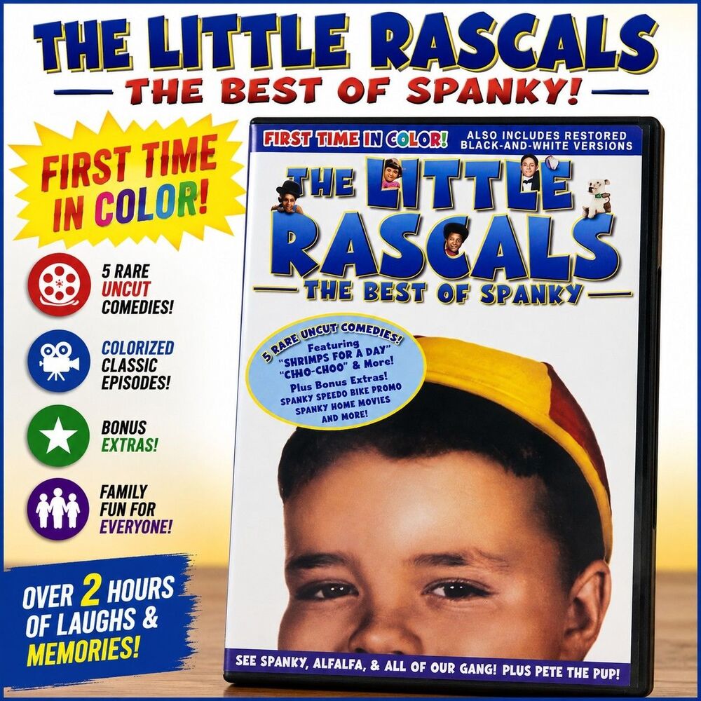 The Little Rascals The Best of Spanky DVD Colorized B&W Episodes 2007 Complete